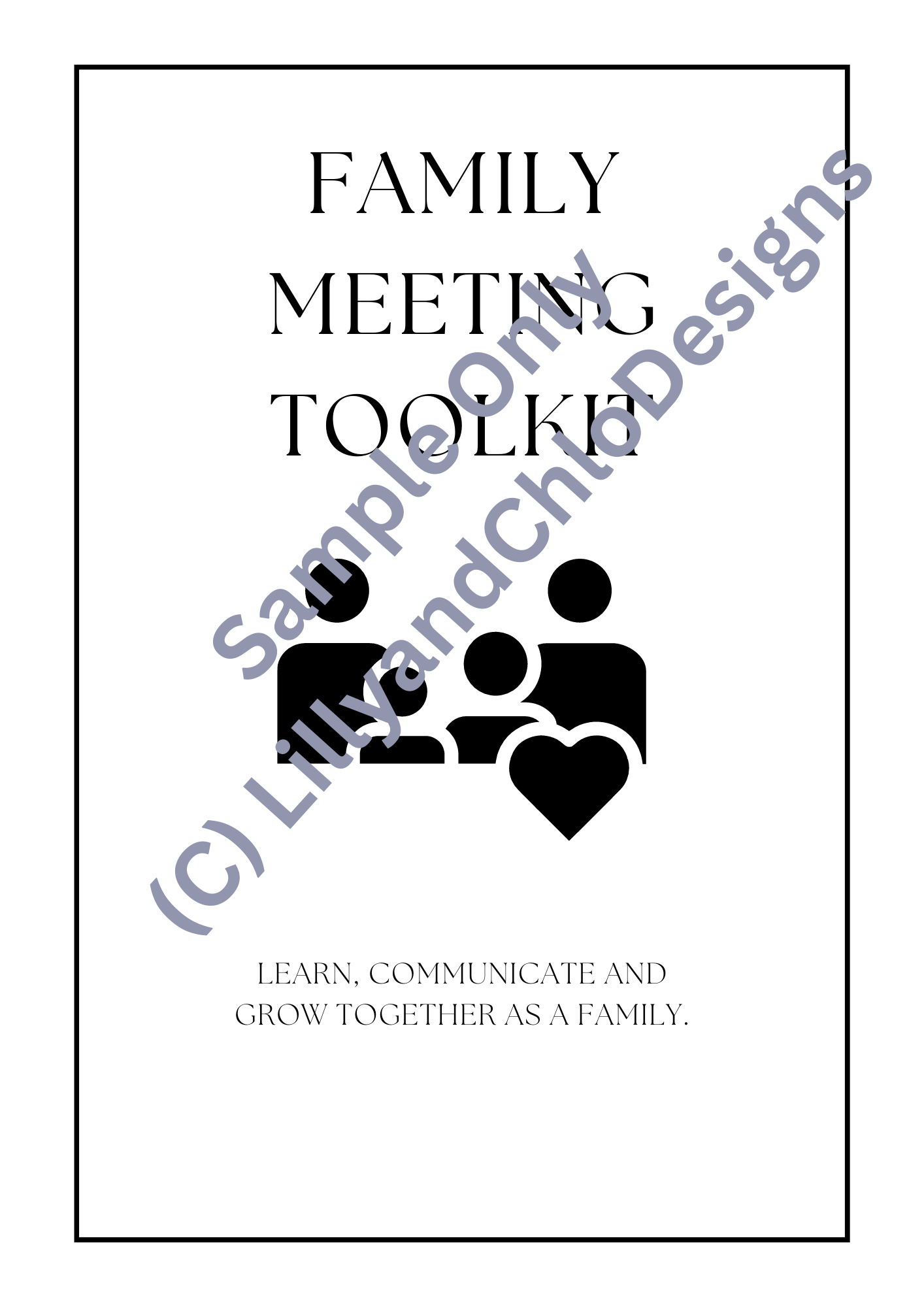 Minimalist & Stylish Family Meeting Toolkit Bundle